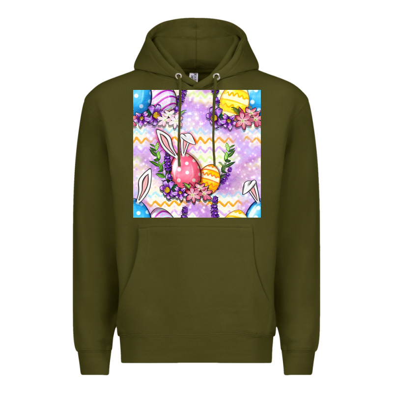Easter Eggs With Flowers Seamless Pattern Premium Hoodie by BundleAndBundleShop | Teevron