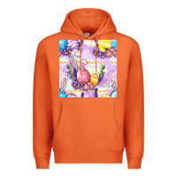 Carrot Easter Eggs With Flowers Seamless Pattern Premium Hoodie - BundleAndBundleShop