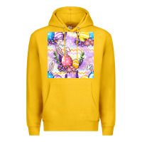 Lemon Easter Eggs With Flowers Seamless Pattern Premium Hoodie - BundleAndBundleShop
