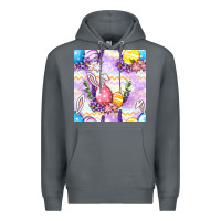 Rock Easter Eggs With Flowers Seamless Pattern Premium Hoodie - BundleAndBundleShop