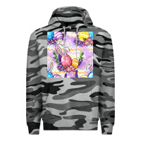 Slate Camo Easter Eggs With Flowers Seamless Pattern Premium Hoodie - BundleAndBundleShop