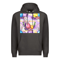Smoke Easter Eggs With Flowers Seamless Pattern Premium Hoodie - BundleAndBundleShop