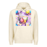 Tofu Easter Eggs With Flowers Seamless Pattern Premium Hoodie - BundleAndBundleShop