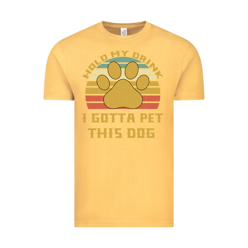 Hold My Drink I Gotta Pet This Dog Vintage Tee by Bettercallsaul | Teevron
