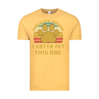 Vintage Mustard Hold My Drink I Gotta Pet This Dog Vintage Tee - Bettercallsaul