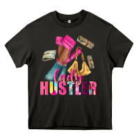 Asphalt lady hustler afro high heels Heavy Core Tee - NancyCooperArtShop
