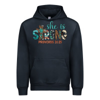 Navy she is strong Urban Hoodie - Artiststas