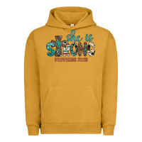 Pigment Peanut Butter she is strong Urban Hoodie - Artiststas