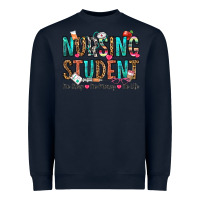 Navy nursing student no sleep no money no life Heavyweight Sweatshirt - OliviaCreatesArt