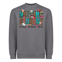 Storm nursing student no sleep no money no life Heavyweight Sweatshirt - OliviaCreatesArt