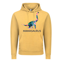 Vintage Mustard Mamasaurus Dinosaur Vintage Hoodie - Bettercallsaul