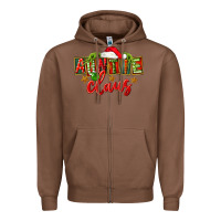 Chestnut christmas auntie claus Zipper Hoodie - FaDigitalArtStudio