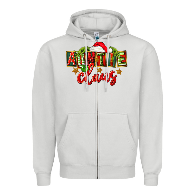 Christmas Auntie Claus Zipper Hoodie by FaDigitalArtStudio | Teevron