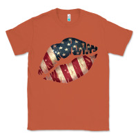 Copper Vintage American Flag Lips Classic Tee - Bettercallsaul