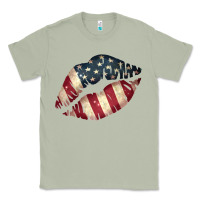 Matcha Vintage American Flag Lips Classic Tee - Bettercallsaul