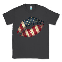 Smoke Vintage American Flag Lips Classic Tee - Bettercallsaul