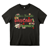 Asphalt santa's favorite daycare provider Heavy Core Tee - MaliasSmallBusiness