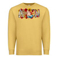 Antique Gold amen Premium Sweatshirt - RacoonDesign