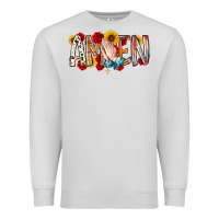 Dove Grey amen Premium Sweatshirt - RacoonDesign
