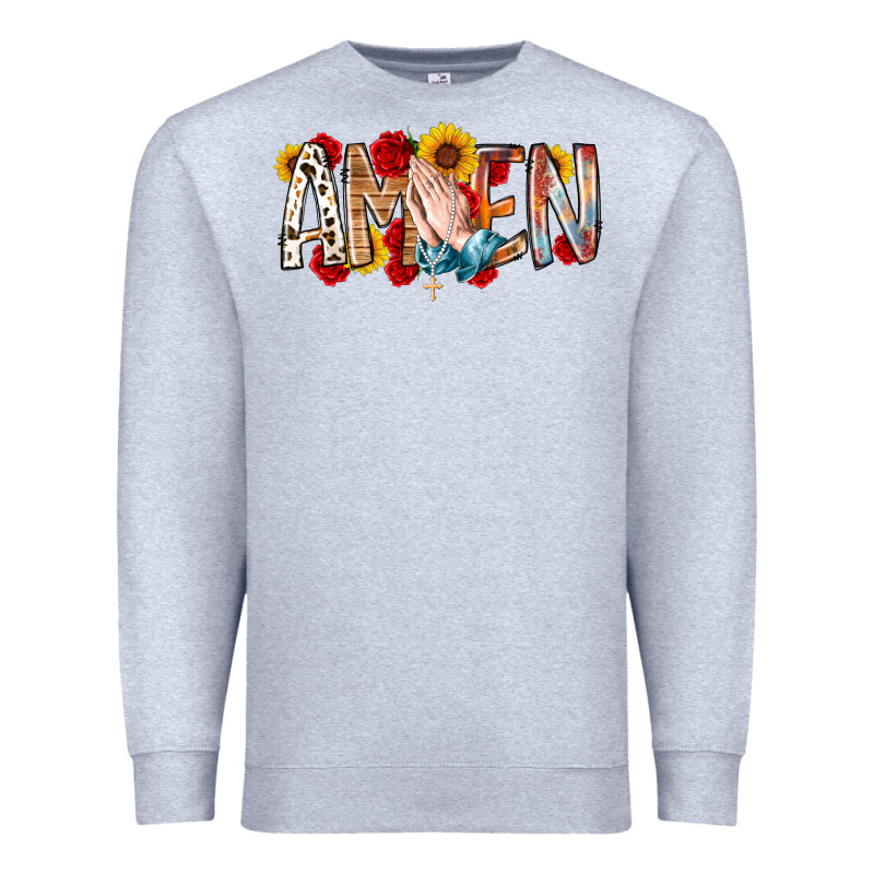 Amen Premium Sweatshirt by RacoonDesign | Teevron