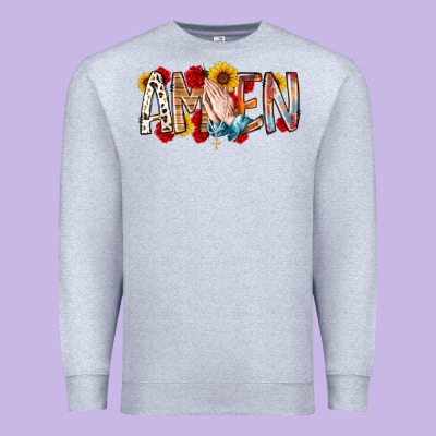 Amen Premium Sweatshirt Designed By Racoondesign