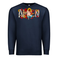 Navy amen Premium Sweatshirt - RacoonDesign