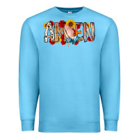 Ocean Blue amen Premium Sweatshirt - RacoonDesign
