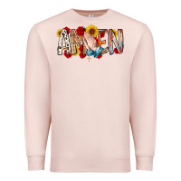 Pale Pink amen Premium Sweatshirt - RacoonDesign