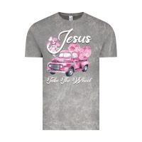 Cloud Rock Leopard Floral Pink Car Jesus Take The Wheel Vintage Tee - Bettercallsaul