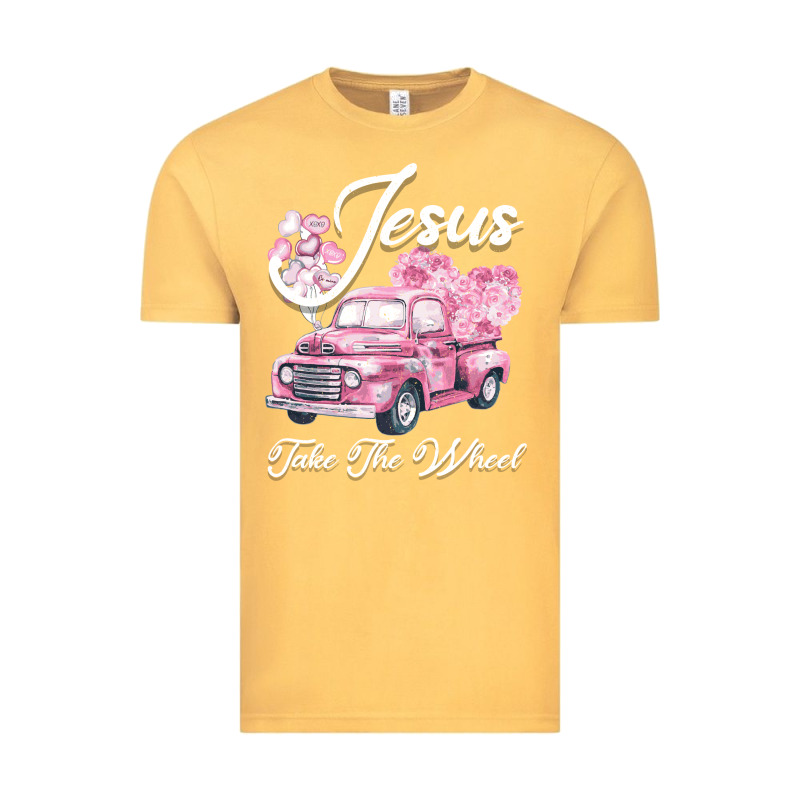 Leopard Floral Pink Car Jesus Take The Wheel Vintage Tee by Bettercallsaul | Teevron