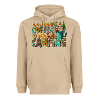 Mushroom Weekends Coffee And Camping Heavyweight Hoodie - CowhideDigitalArt
