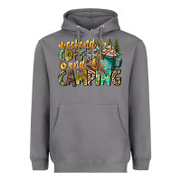 Storm Weekends Coffee And Camping Heavyweight Hoodie - CowhideDigitalArt