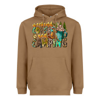 Weekends Coffee And Camping Heavyweight Hoodie | Teevron
