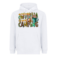 White Weekends Coffee And Camping Heavyweight Hoodie - CowhideDigitalArt