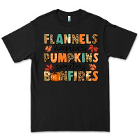 Black flannels hayrides pumpkinsbonfires Premium Tee - MaliasSmallBusiness