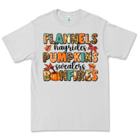 Flannels Hayrides Pumpkinsbonfires Premium Tee | Teevron