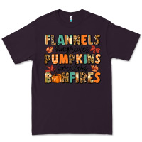 Plum flannels hayrides pumpkinsbonfires Premium Tee - MaliasSmallBusiness