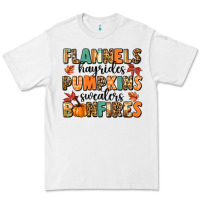 White flannels hayrides pumpkinsbonfires Premium Tee - MaliasSmallBusiness