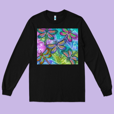 Dragonflies Long Sleeve Tee Designed By Tumblerdesignbyshophia