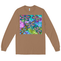 Toasted Coconut dragonflies Long Sleeve Tee - TumblerDesignByShophia