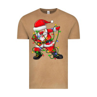 Vintage Camel Dabbing Santa Christmas Tree Lights Vintage Tee - tuanDangUi