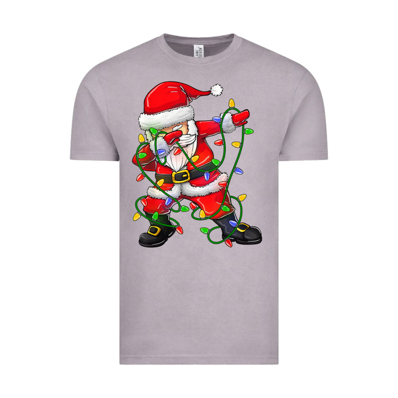 Dabbing Santa Christmas Tree Lights Vintage Tee by tuanDangUi | Teevron