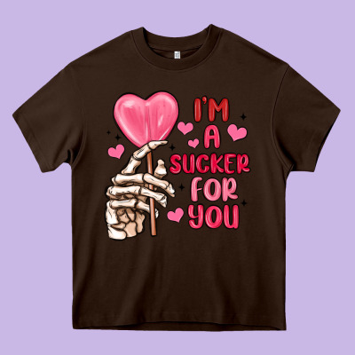 I M A Sucker For You Heavy Core Tee Designed By Maliassmallbusiness