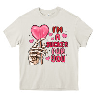 Cream i m a sucker for you Heavy Core Tee - MaliasSmallBusiness