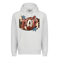 Dove Grey football dad Premium Hoodie - FaDigitalArtStudio