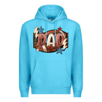 Ocean Blue football dad Premium Hoodie - FaDigitalArtStudio