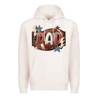 Pale Pink football dad Premium Hoodie - FaDigitalArtStudio