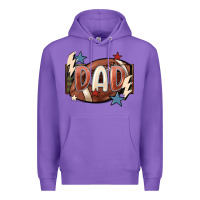 Purple football dad Premium Hoodie - FaDigitalArtStudio