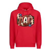 Red football dad Premium Hoodie - FaDigitalArtStudio