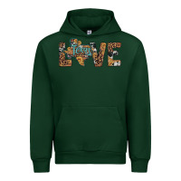 Foreset Green love texas map sunflower leopard cowhide Urban Hoodie - Artiststas